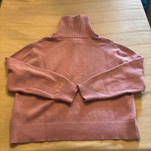 The North Face Sweater Womens XL Mesa Rose Wool Blend Crestview 1/4 Zip Pullover - Picture 8 of 10